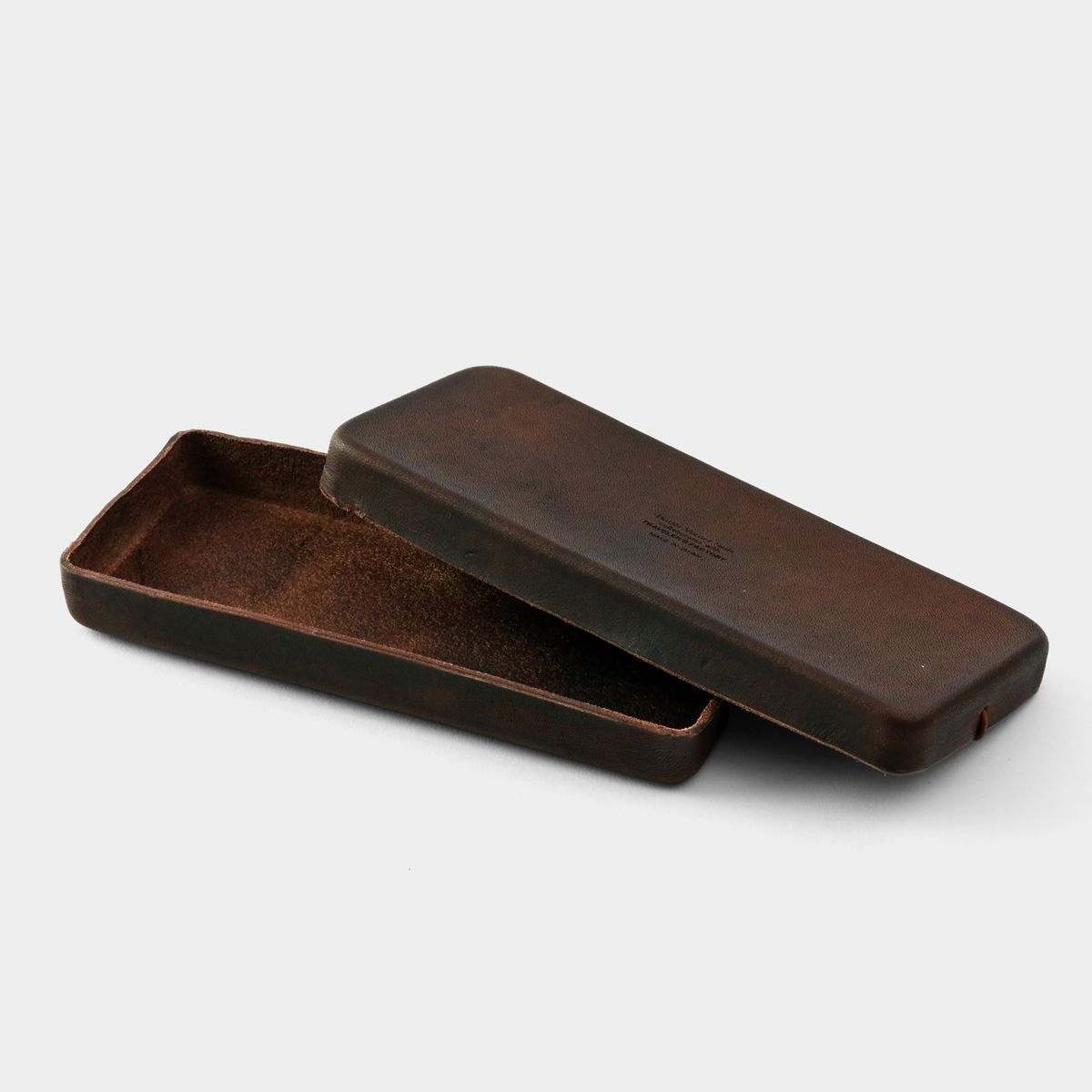 Traveler's Factory X Butler Verner Sails Molded Leather Pen Case (07101-176) DARK BROWN